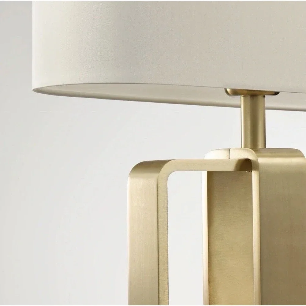 Ikea UPPVIND Table lamp, brass plated/white 19 
